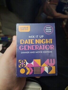 Crated With Love Mix It Up Date Night Generator Game Dinner Movie Edition Sealed